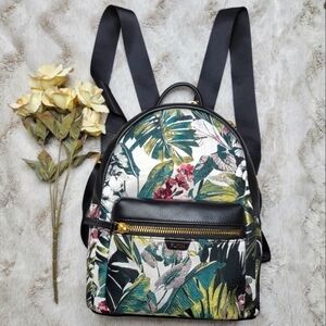 Flynn Maverick Backpack in Floral Black Gold Multicolor New